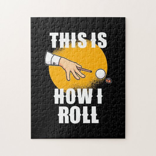 Billiardspeler | Zo werkt Snooker Roll Legpuzzel (Verticaal)