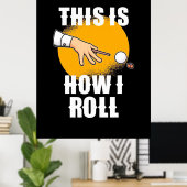 Billiardspeler | Zo werkt Snooker Roll Poster (Thuiskantoor)