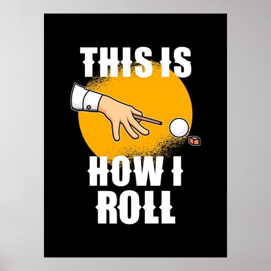 Billiardspeler | Zo werkt Snooker Roll Poster (Voorkant)