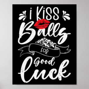 Billiardspool 8 Ball Snooker Vrouw Billiard Play Poster