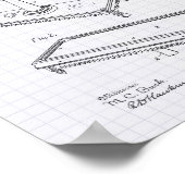 Billiardtabel 1900 Kunststof - Lijnboompeper Poster (Hoek)