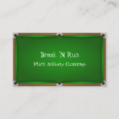 Billiardtabel Visitekaartje (Voorkant)