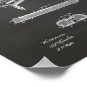 Billiardtafel 1887 Kunstwerk voor octrooien - Chal Poster (Hoek)