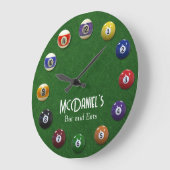 Billiardtafel Gepersonaliseerd Biljart Grote Klok (Hoek)