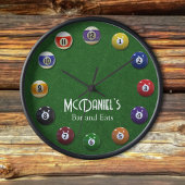 Billiardtafel Gepersonaliseerd Biljart Grote Klok