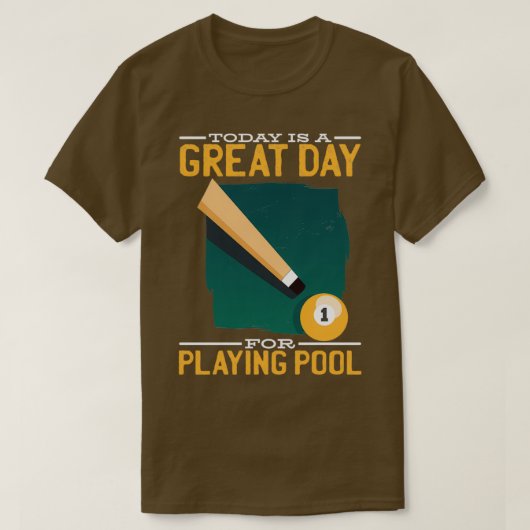 Billiardteam voor een Billiard Lover T-shirt (Design voorkant)