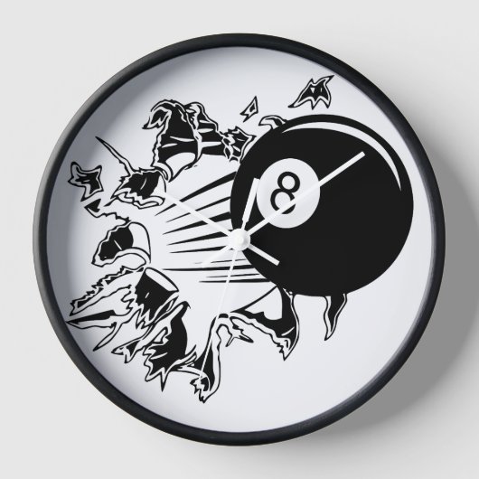Billiardwandklok (Voorkant)