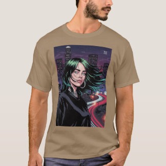 Billie Eilish Comic Art gift friends T-shirt