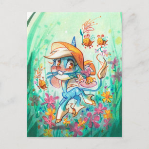 Billie en de bijen briefkaart