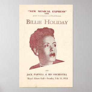 Billie Holiday  Flyer Poster