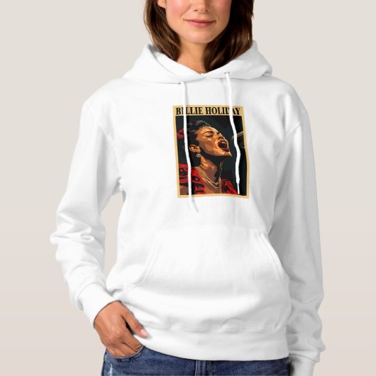 Billie Holiday Hoodie (Voorkant)