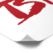 Billie Holiday  jazzillustratie Poster (Hoek)