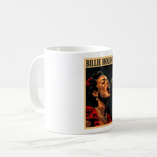 Billie Holiday Koffiemok (Voorkant links)