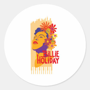 Billie Holiday Ronde Sticker