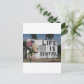 Billie Holiday Street Art Briefkaart (Staand voorkant)