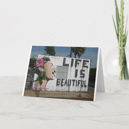 Billie Holiday Street Art Kaart (Voorkant)