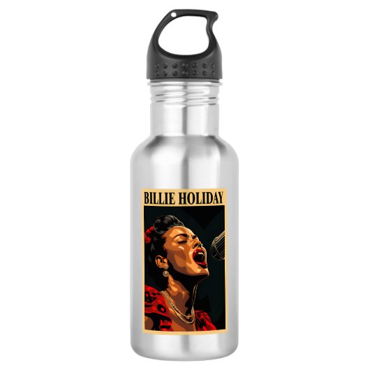 Billie Holiday Waterfles (Voorkant)