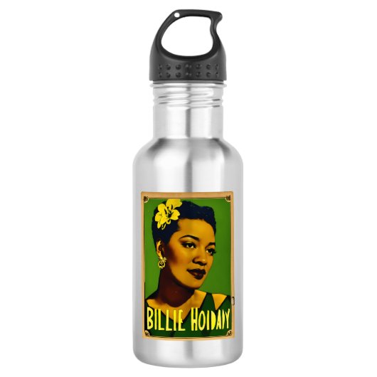 Billie Holiday Waterfles (Voorkant)