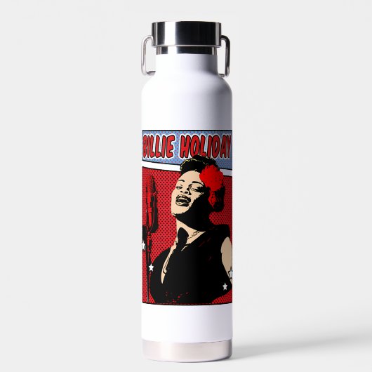 Billie Holiday Waterfles (Voorkant)