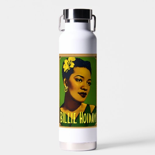 Billie Holiday Waterfles (Voorkant)