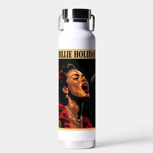 Billie Holiday Waterfles (Voorkant)
