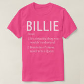 Billie Naam Gift T-shirt (Design voorkant)
