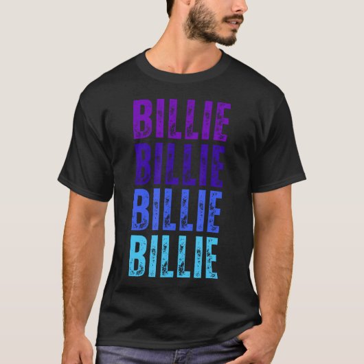 Billie Voornaam Ik hou van Billie T-shirt (Voorkant)