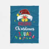 Billing Christmas Squad Santa Hat Billing Speciali Fleece Deken (Voorkant)
