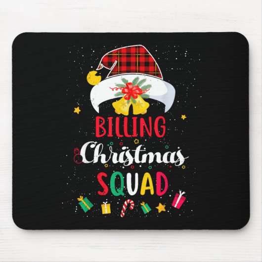 Billing Christmas Squad Santa Hat Billing Speciali Muismat (Voorkant)