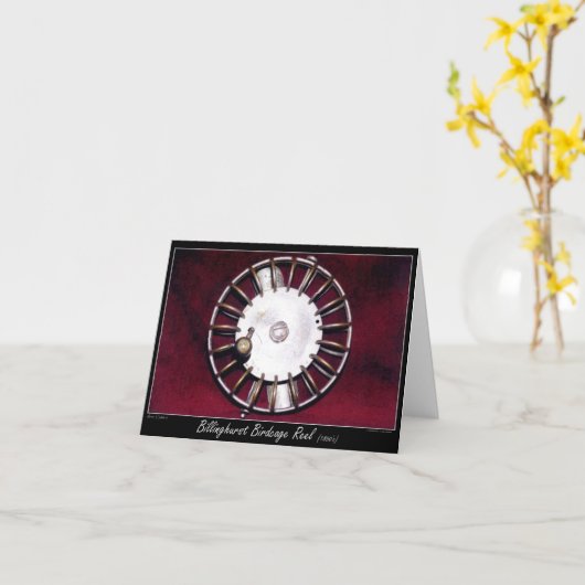 Billinghurst Birdcage Reel Kaart (Gele Bloem)