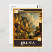 Billings, Montana |  Briefkaart (Voorkant / Achterkant)