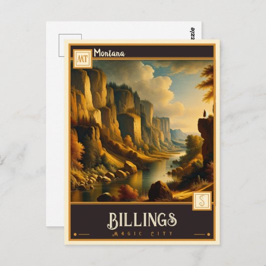 Billings, Montana |  Briefkaart (Voorkant / Achterkant)