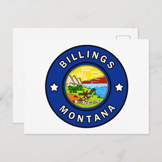 Billings Montana Briefkaart (Voorkant / Achterkant)