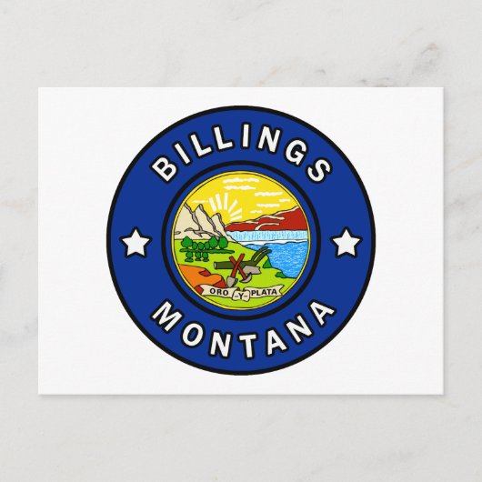 Billings Montana Briefkaart (Voorkant)