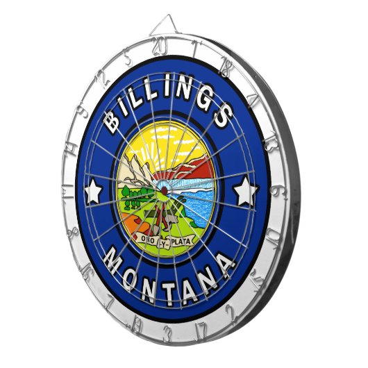 Billings Montana Dartbord (Voorkant Rechts)