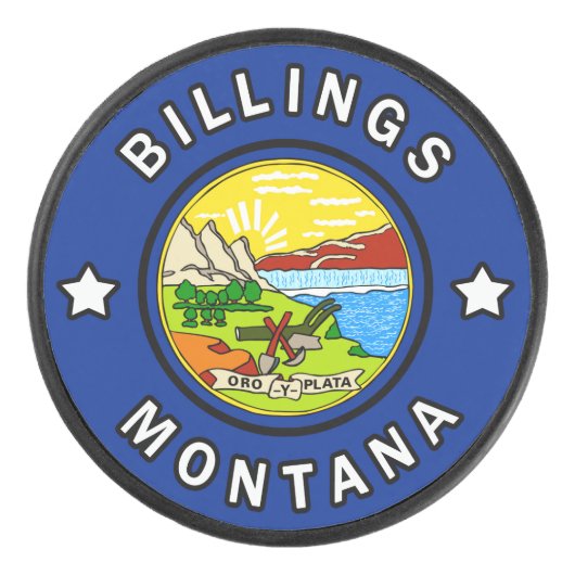 Billings Montana Hockey Puck (Voorkant)