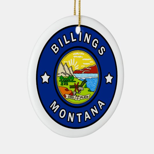 Billings Montana Keramisch Ornament (Rechts)