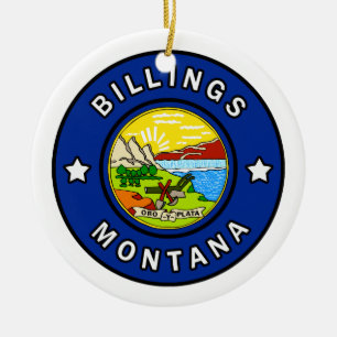 Billings Montana Keramisch Ornament