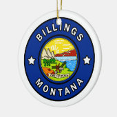 Billings Montana Keramisch Ornament (Links)