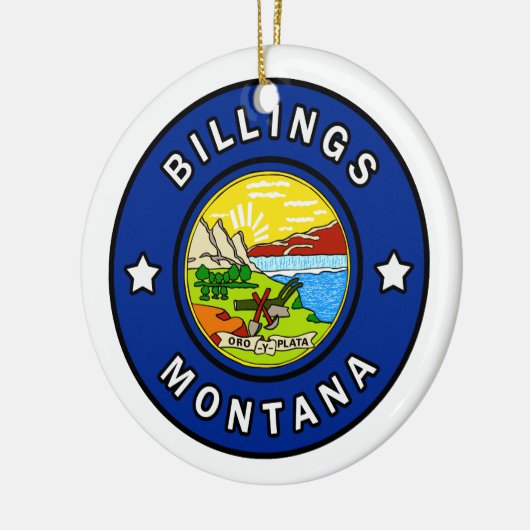Billings Montana Keramisch Ornament (Links)