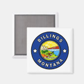 Billings Montana Magneet (Voorkant / Achterkant)