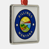 Billings Montana Metalen Ornament (Rechts)
