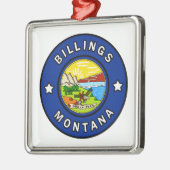 Billings Montana Metalen Ornament (Links)