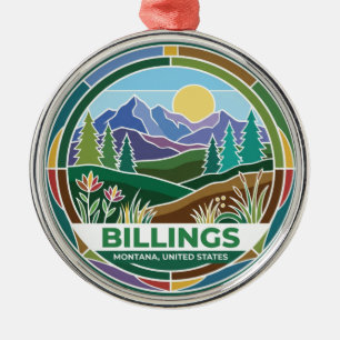 Billings Montana Metalen Ornament