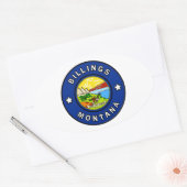 Billings Montana Ovale Sticker (Envelop)