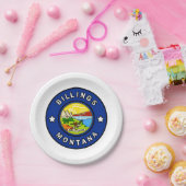 Billings Montana Papieren Bordje (Feest)