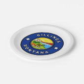 Billings Montana Papieren Bordje (Gekanteld)