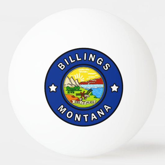 Billings Montana Pingpongbal (Voorkant)