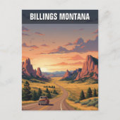 Billings Montana Reizen Briefkaart (Voorkant)