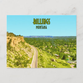 Billings Montana Rim Rocks  Briefkaart